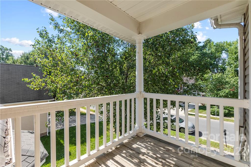 420 Wrayhill Drive Charlotte, NC 28262 - Photo 17 of 22 a balcony with wooden floor