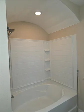 a close up of a bathtub