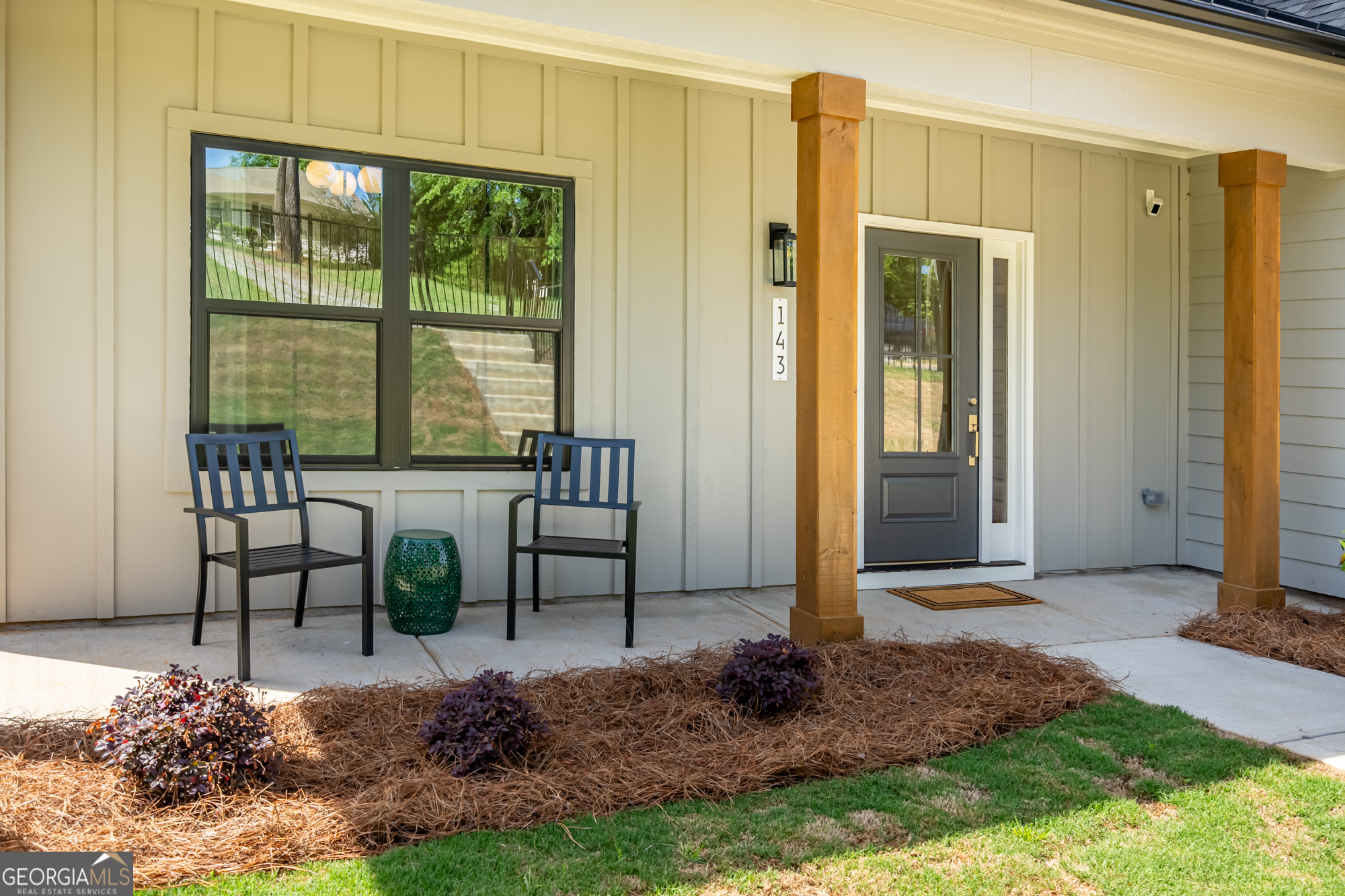 143 Old Alabama Road Southeast Emerson, GA 30137 - Photo 38 of 48 a view of a porch with chairs and backyard