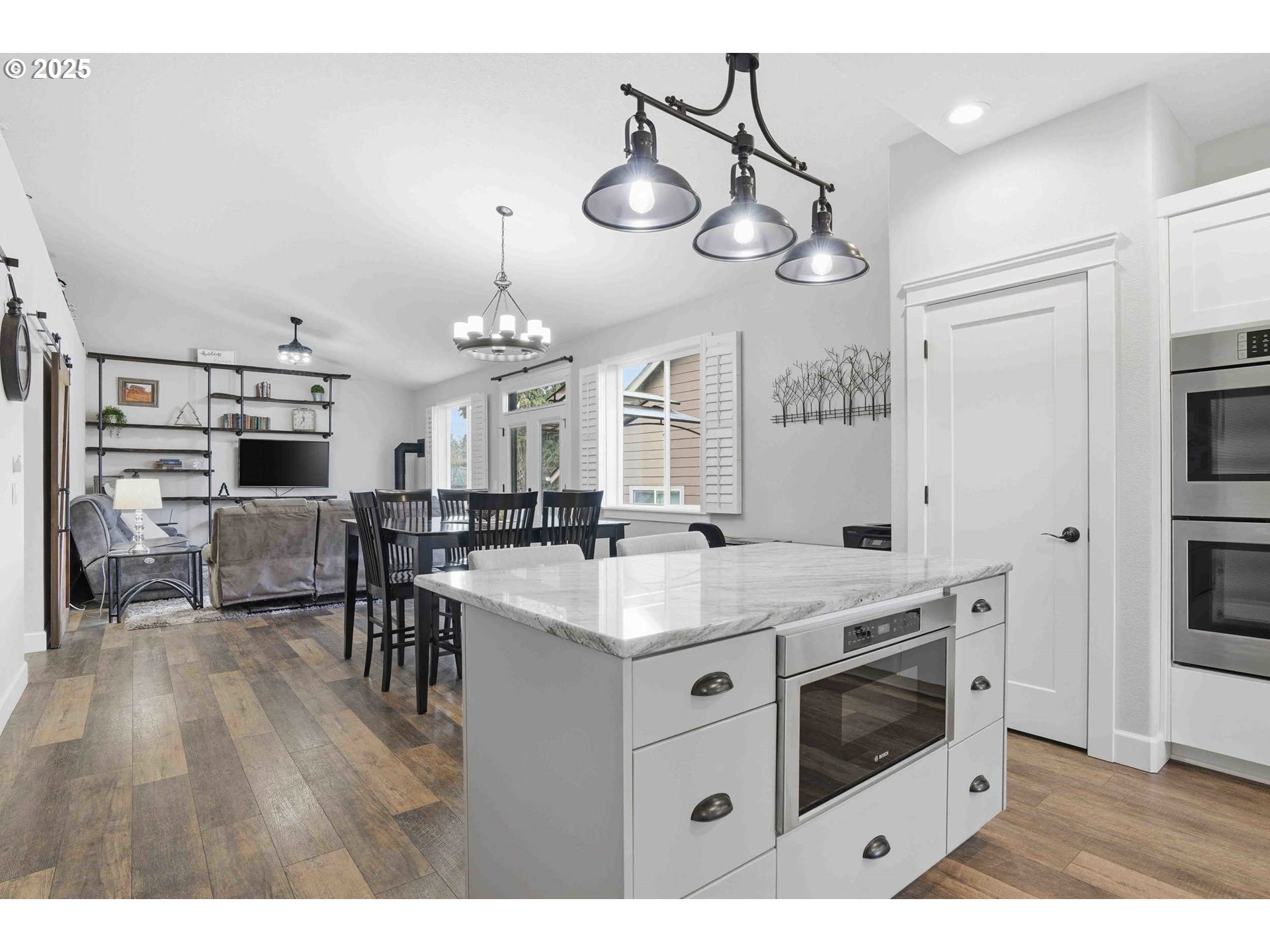 112 Summit View Avenue Southeast Salem, OR 97306 - Photo 13 of 47 a kitchen with stainless steel appliances granite countertop a stove oven and a refrigerator with white cabinets