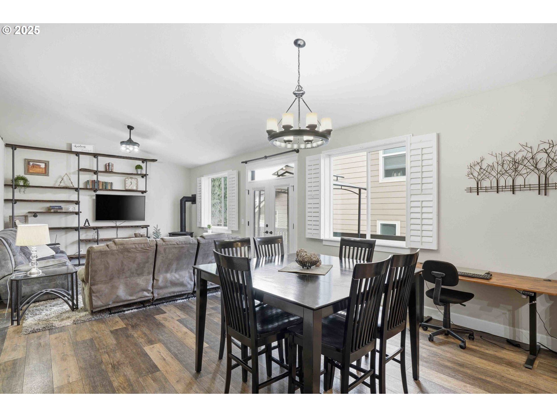 112 Summit View Avenue Southeast Salem, OR 97306 - Photo 14 of 47 a view of a dining room with furniture and chandelier