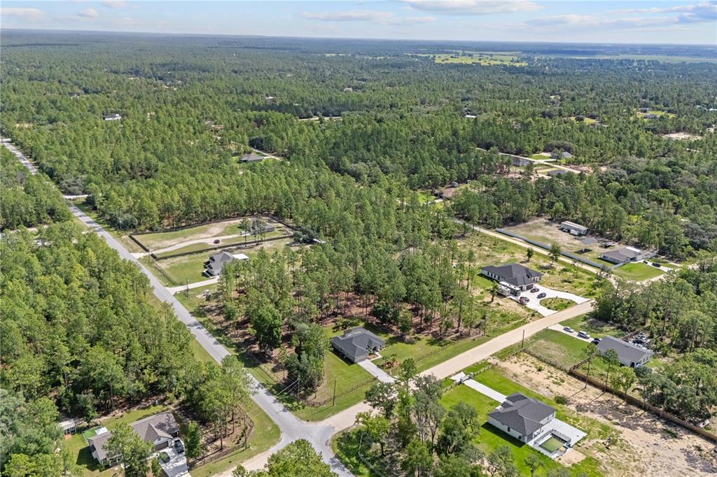 12929 Southwest 89th Street Dunnellon, FL 34432 - Photo 66 of 76 an aerial view of residential house with outdoor space and trees all around