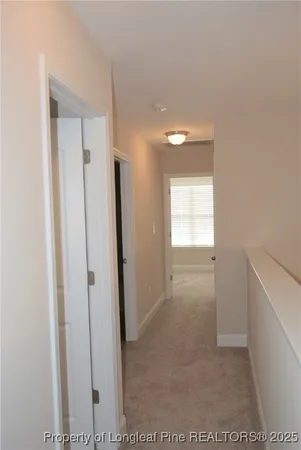 a view of hallway with window