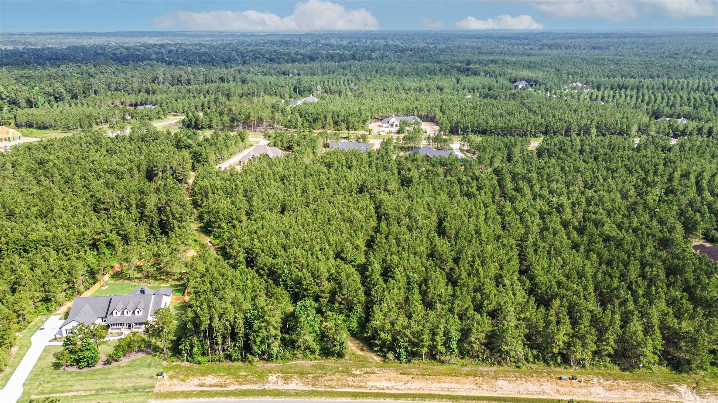 15921 Ridge Oak Road Willis, TX 77378 - Photo 11 of 20 a view of a yard with an outdoor space