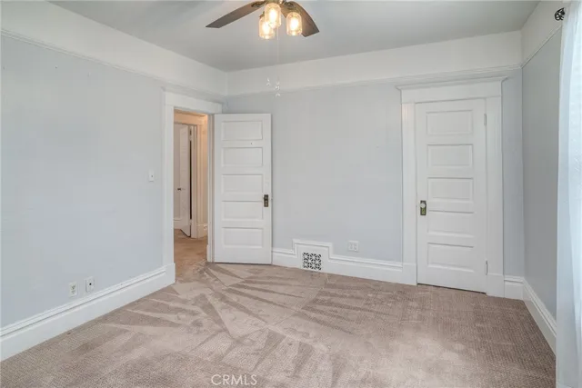 a view of deck with a large swimming pool