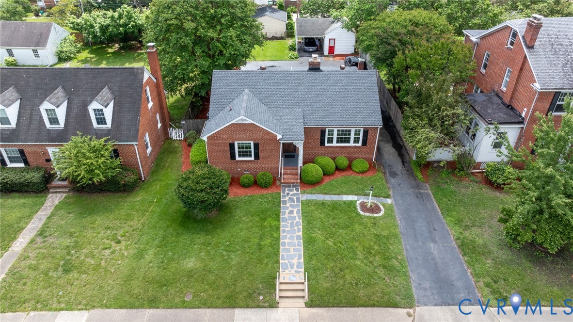 2405 Dumbarton Road Henrico, VA 23228 - Photo 28 of 34 Brick exterior featuring a gabled roof and white t