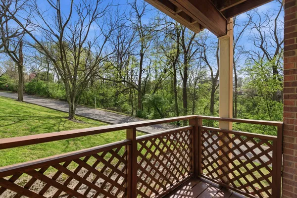 a view of a wooden fence