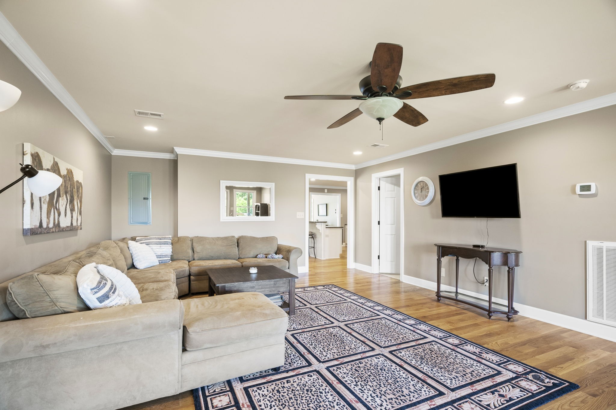 4266 Dot Road Springfield, TN 37172 - Photo 46 of 70 a living room with furniture and a flat screen tv