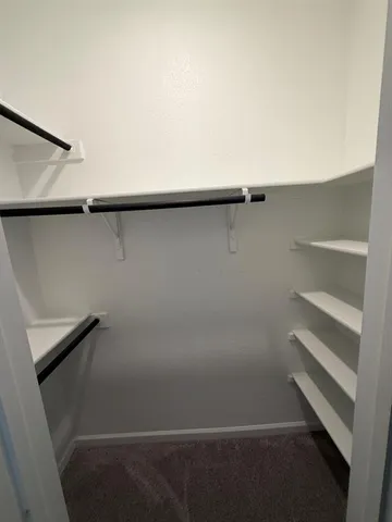 a close view of closet
