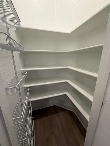 a refrigerator in a kitchen