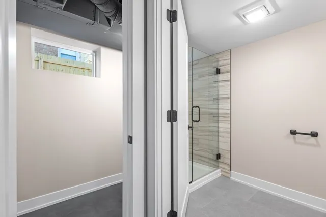 a view of a walk in closet