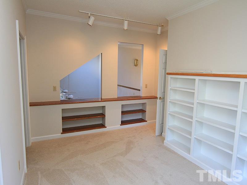 268 Log Barn Road Pittsboro, NC 27312 - Photo 22 of 25 Second Floor Library has Built-In Bookcases & Private Second Floor Porch