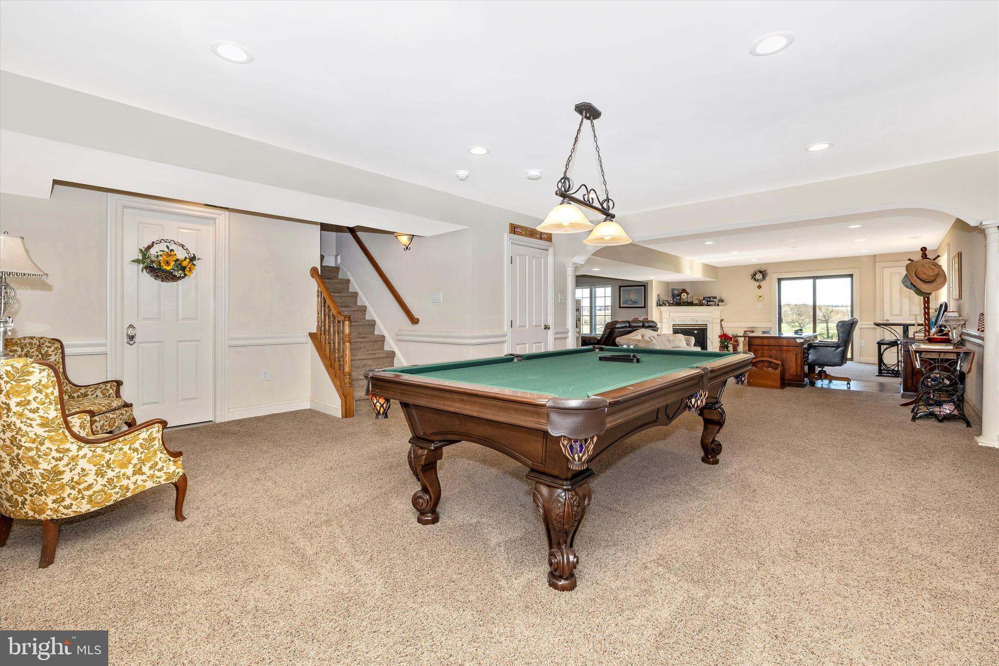 9455 Longs Mill Road Rocky Ridge, MD 21778 - Photo 41 of 70 Huge recreation room. Pool table is available