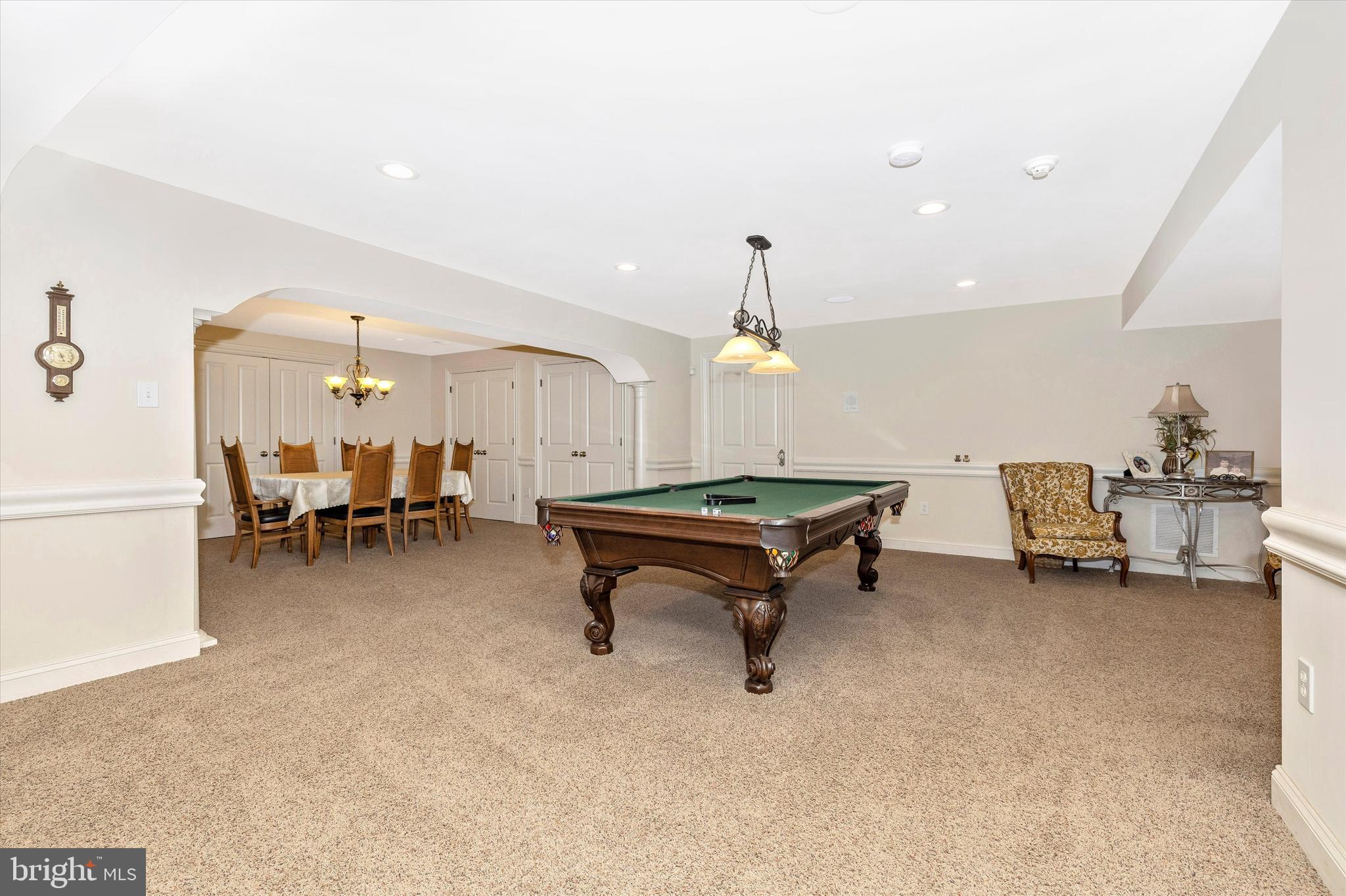 9455 Longs Mill Road Rocky Ridge, MD 21778 - Photo 42 of 70 Rec room opens to board game rm, recessed lighting