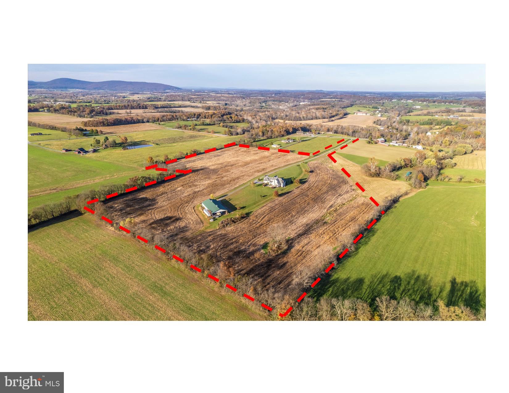 9455 Longs Mill Road Rocky Ridge, MD 21778 - Photo 7 of 70 Aerial view to NW with approx. lot lines added