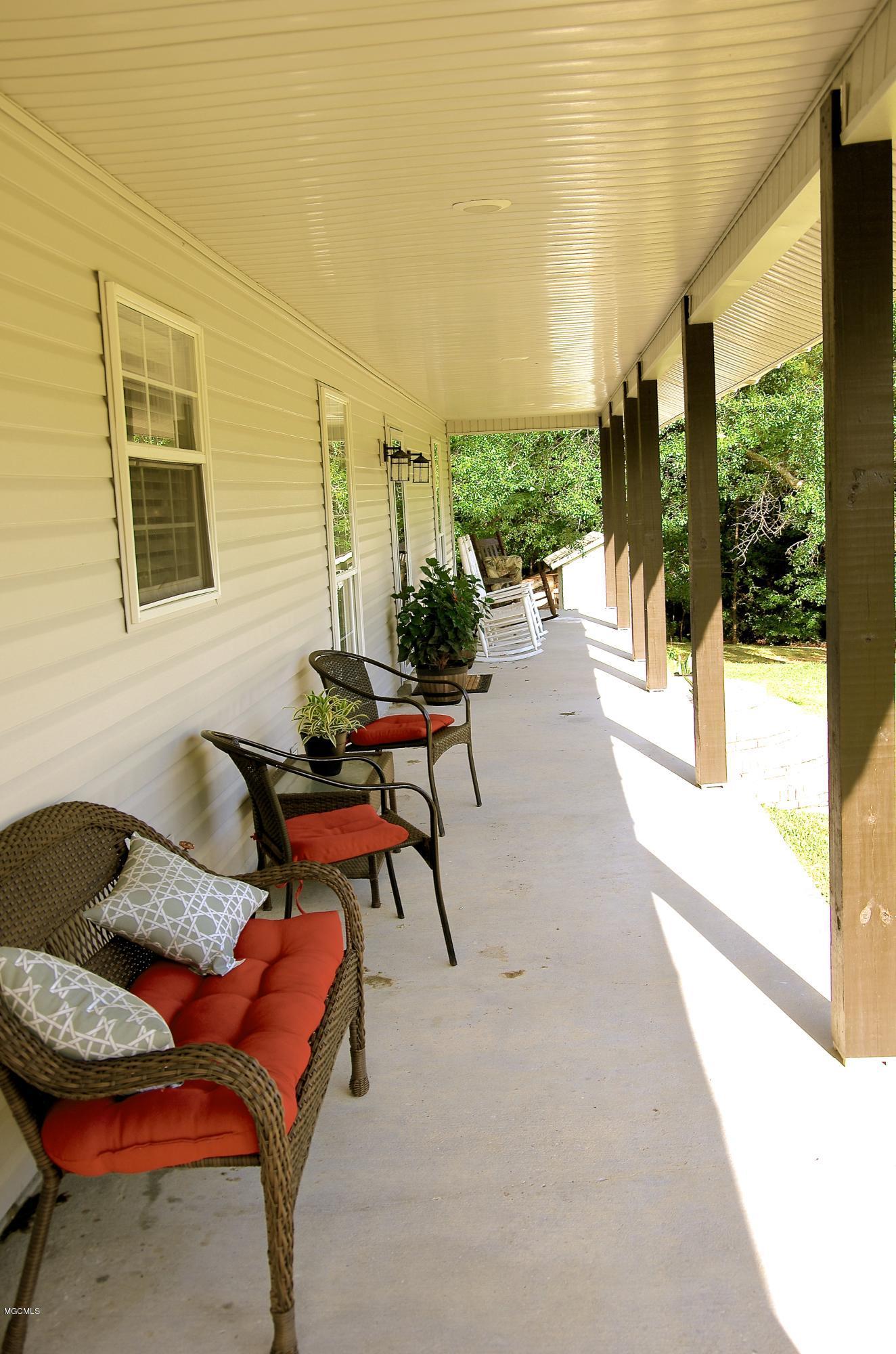 13628 Wolf River Road Gulfport, MS 39503 - Photo 10 of 47 Large Front Porch