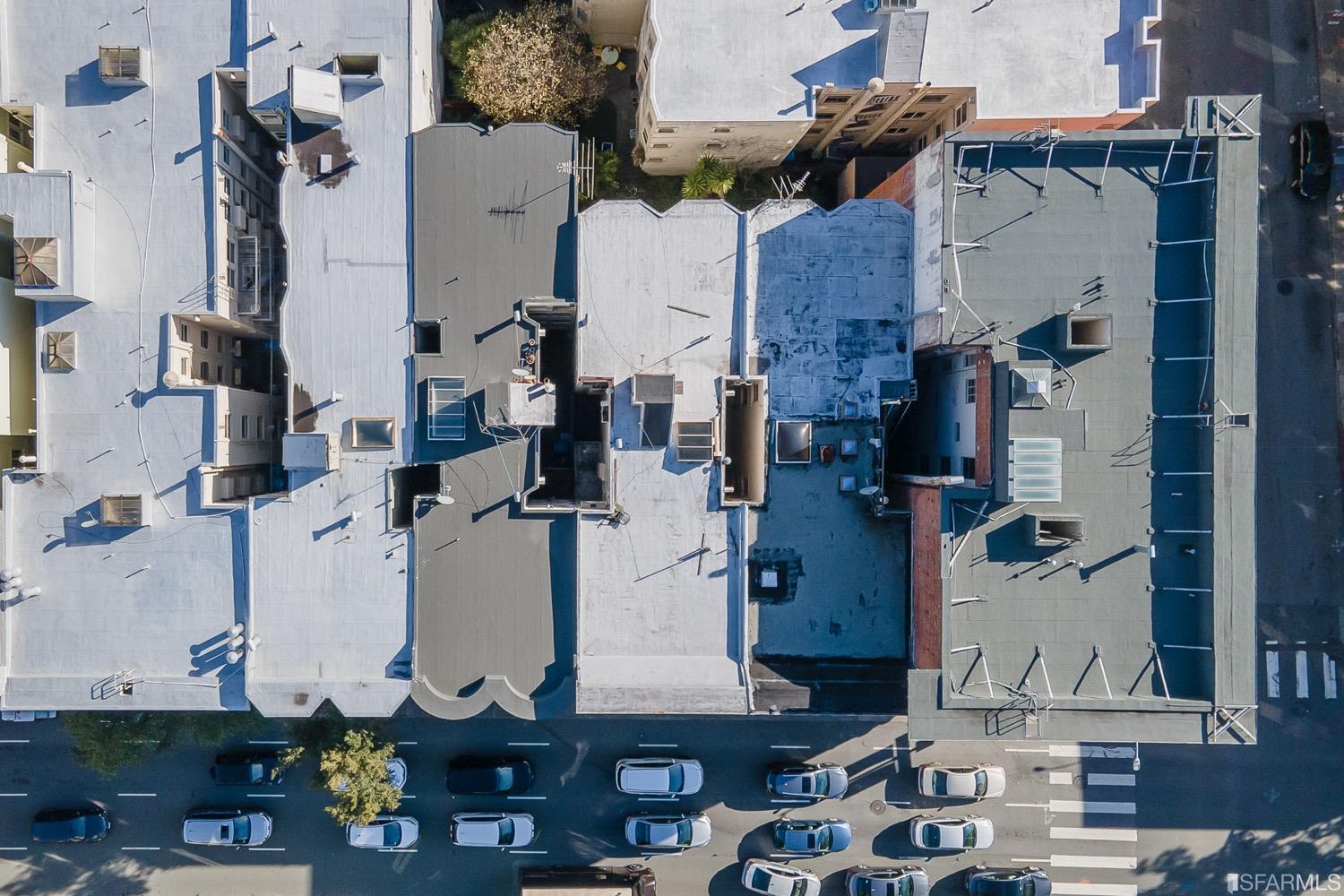 1175 Pine Street San Francisco, CA 94109 - Photo 20 of 22 an aerial view of residential houses with outdoor space
