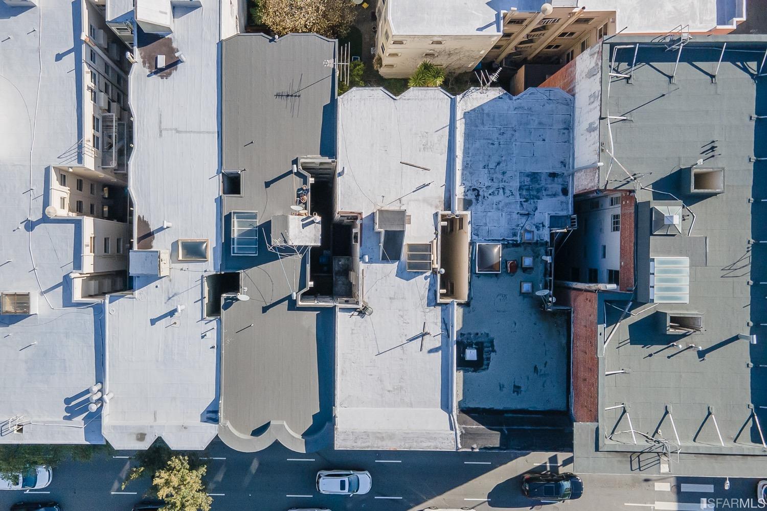 1175 Pine Street San Francisco, CA 94109 - Photo 21 of 22 an aerial view of residential houses with outdoor space