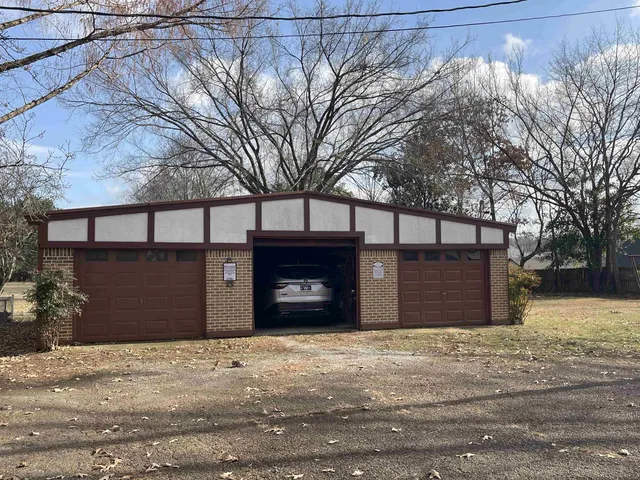 a front view of a building