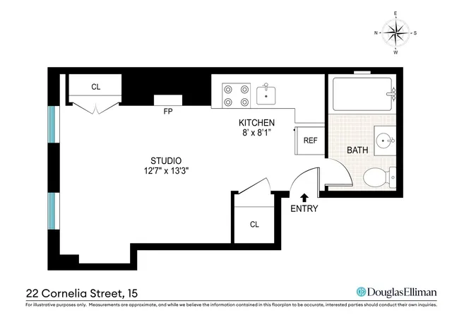 $475,000 | 22 Cornelia Street, Unit 15 | West Village