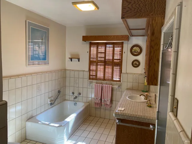 a house view with a garden space