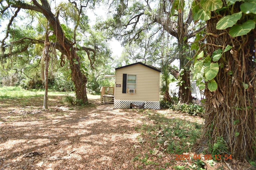 7515 Symmes Road, Unit LOT #5 Gibsonton, FL 33534 - Photo 19 of 23 a backyard of a house with lots of trees