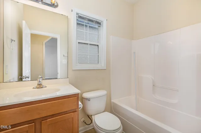 a view of potted plants with large trees