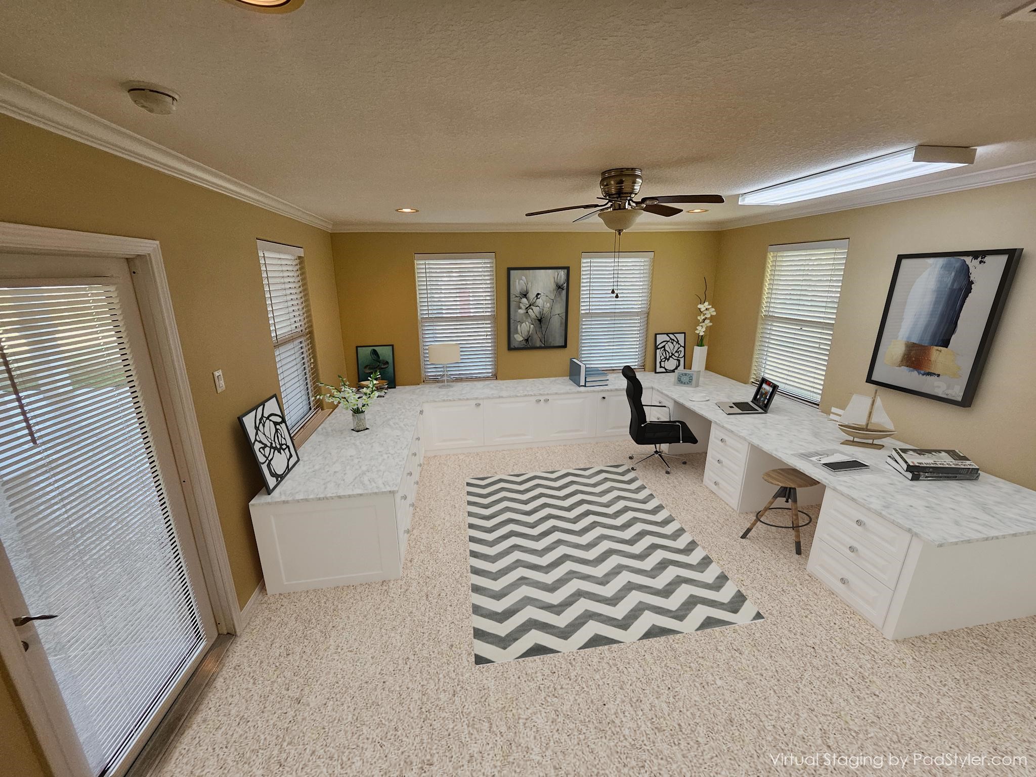 1004 8th Street Dickinson, TX 77539 - Photo 28 of 42 a living room with furniture and a flat screen tv