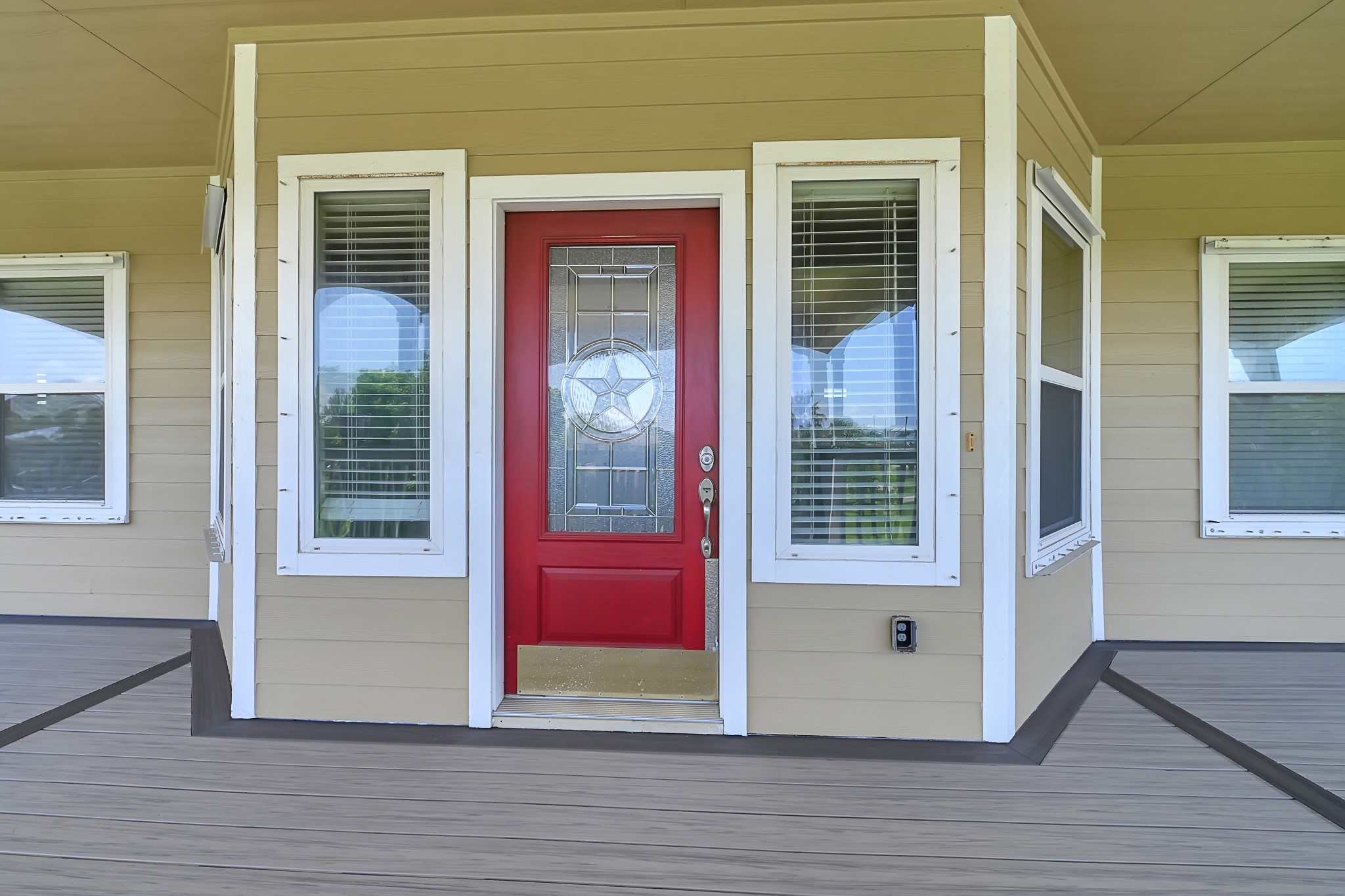 1004 8th Street Dickinson, TX 77539 - Photo 7 of 42 a view of a red door of the house