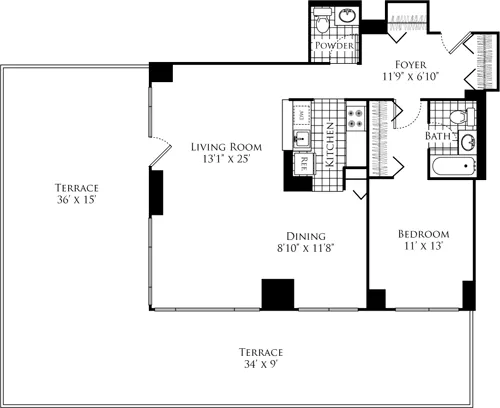 $3,959 | 305 West 50th Street, Unit 14N | Hell's Kitchen