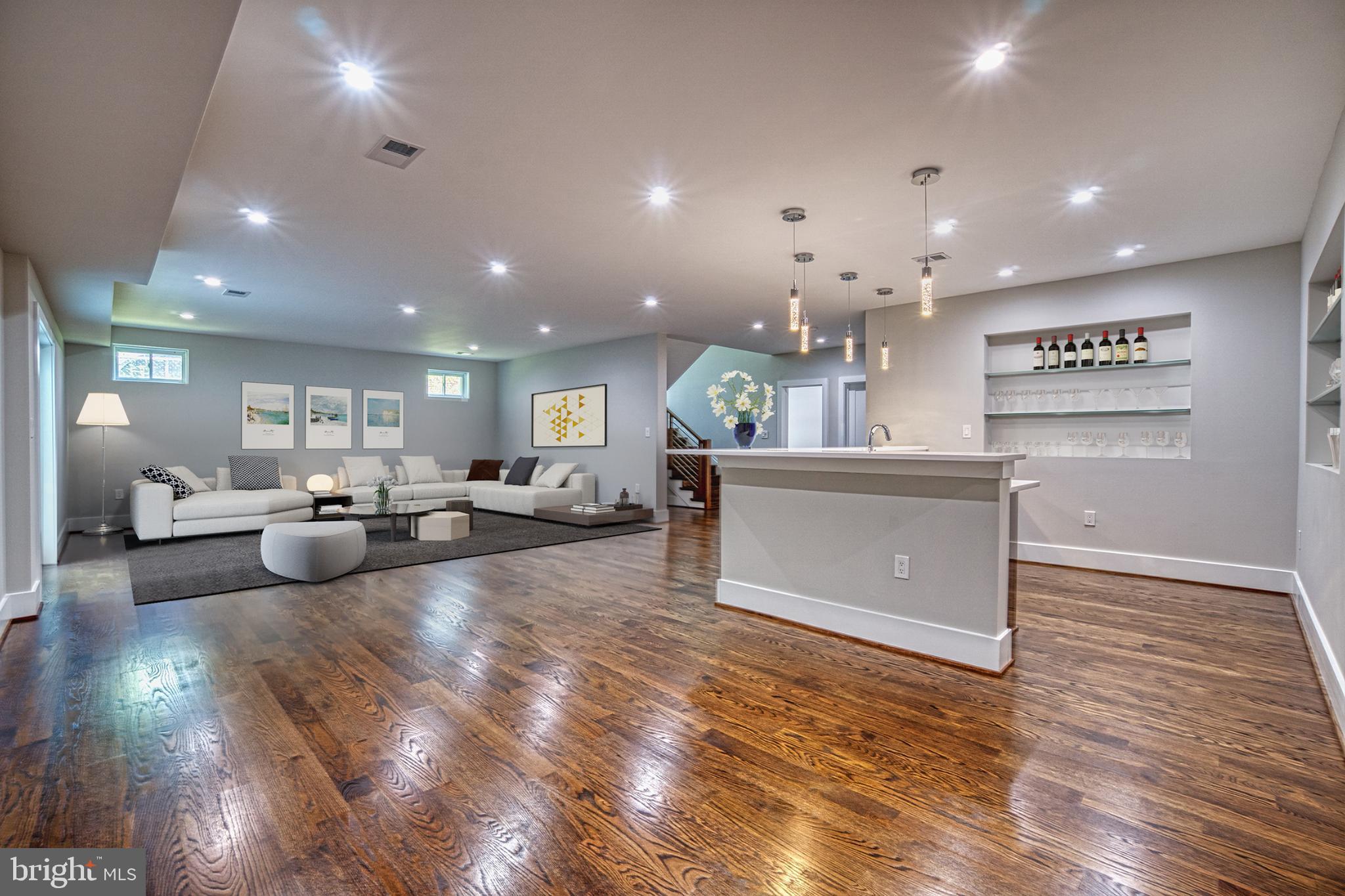 7419 Nigh Road Falls Church, VA 22043 - Photo 12 of 50 Lower level with bar