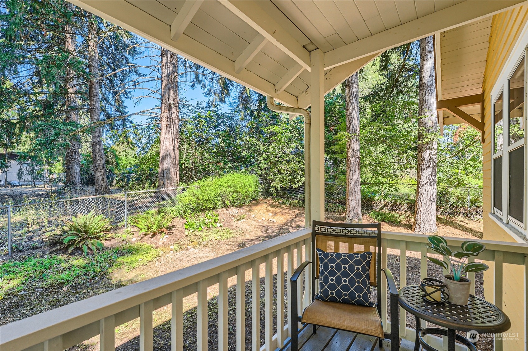 18045 120th Avenue Southeast Renton, WA 98058 - Photo 22 of 23 a view of a chair and table in the balcony