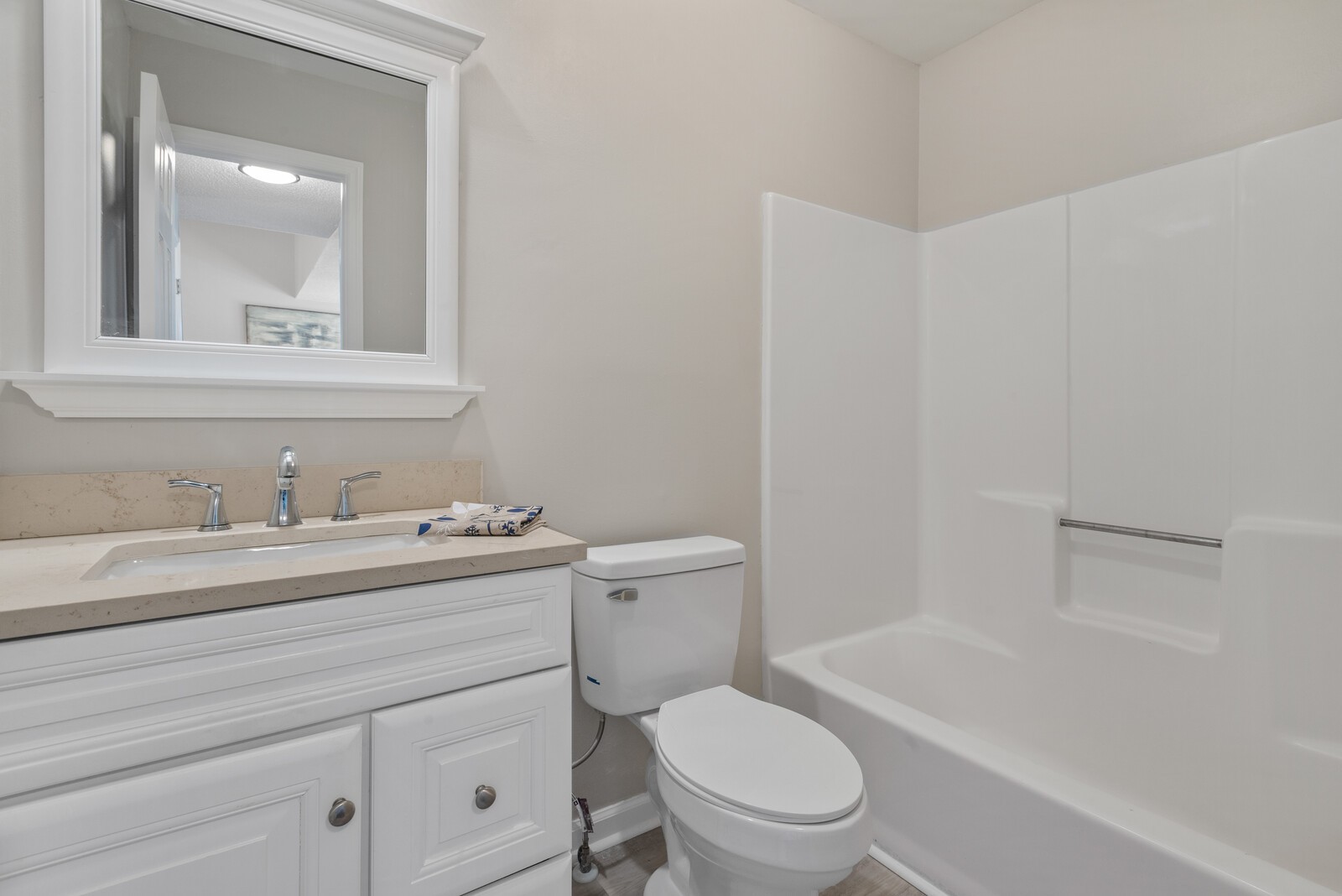 1617 Alsdale Road Mount Juliet, TN 37122 - Photo 21 of 34 a bathroom with a granite countertop toilet a sink and a mirror