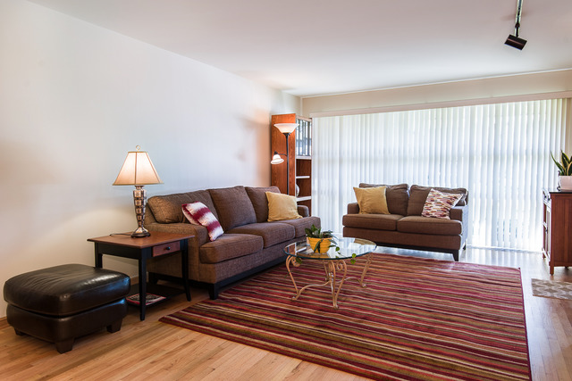 1165 Oxford Road Deerfield, IL 60015 - Photo 3 of 16 a living room with furniture and a lamp