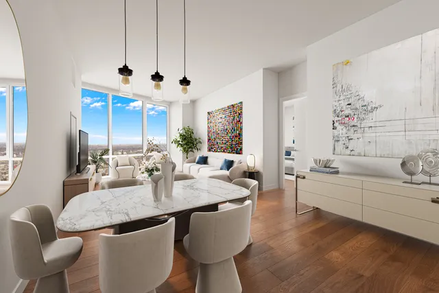 a view of kitchen island with stainless steel appliances kitchen island furniture and wooden floor