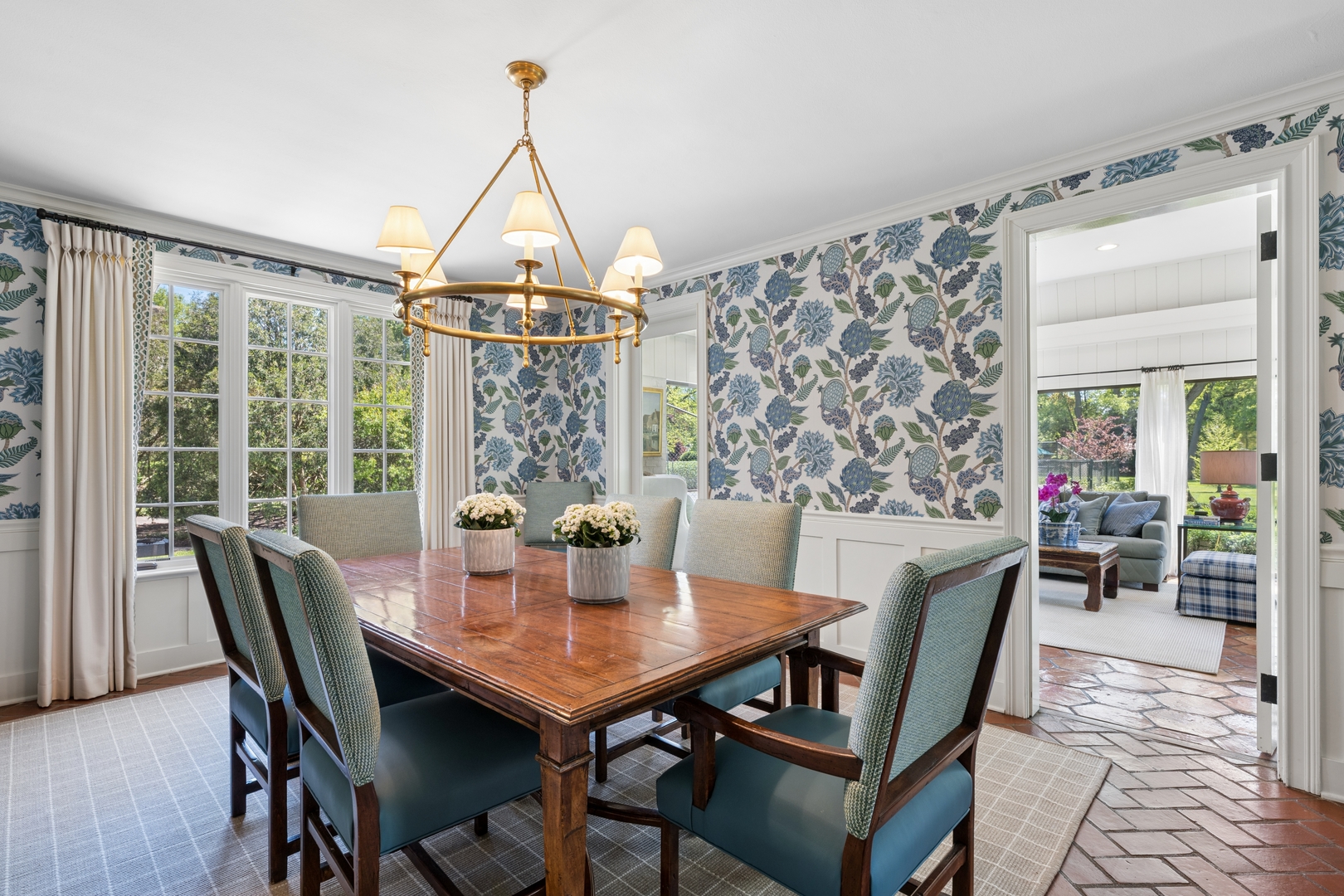 936 Sunset Road Winnetka, IL 60093 - Photo 13 of 50 a view of a dining room with furniture window and outside view