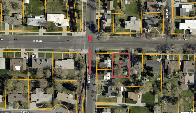 322 East 900 North Logan, UT 84321 - Photo 43 of 43 Map of property location with property parcel outlined