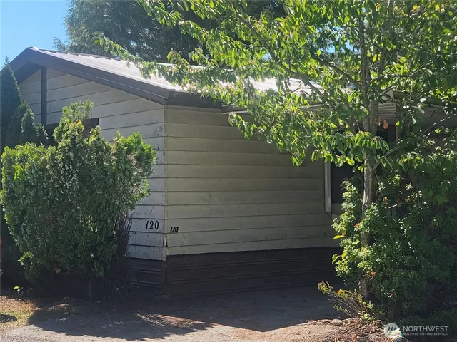 a backyard of a house