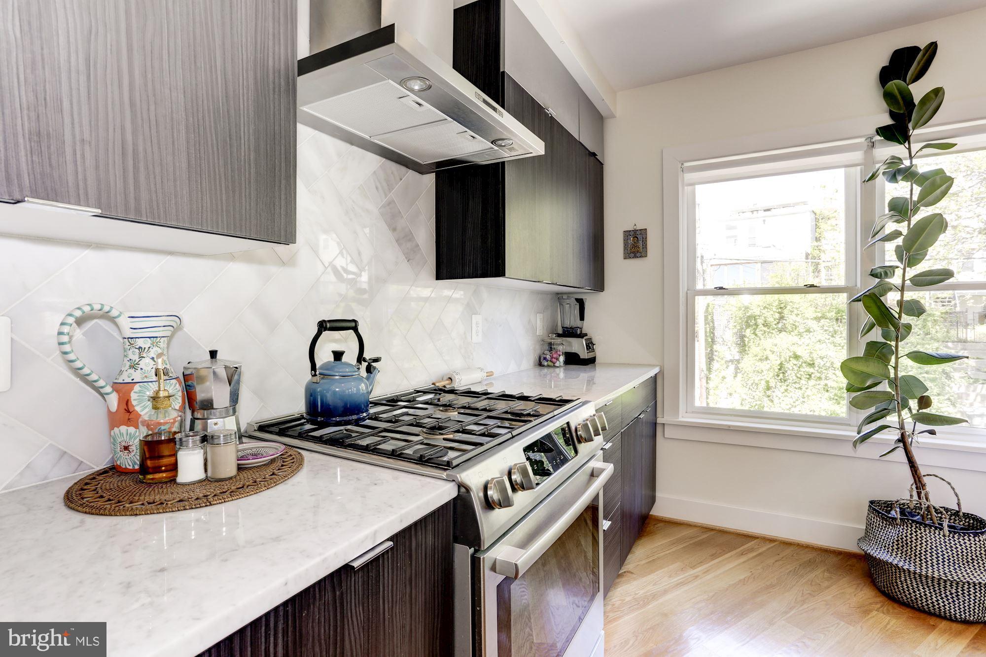 1337 Spring Road Northwest, Unit 4 Washington, DC 20010 - Photo 14 of 28 Marble Tile Back-Splash