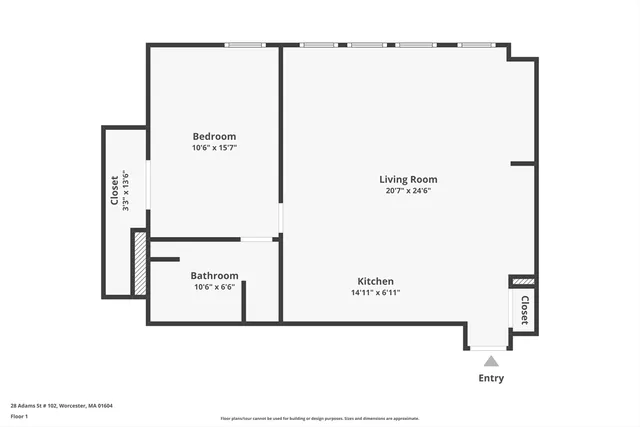 $305,000 | 28 Adams Street, Unit 102, Worcester, MA 01604