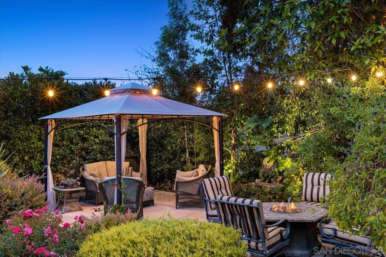 1787 Wolverine Way Vista, CA 92084 - Photo 2 of 35 a view of a patio with a table and chairs under an umbrella