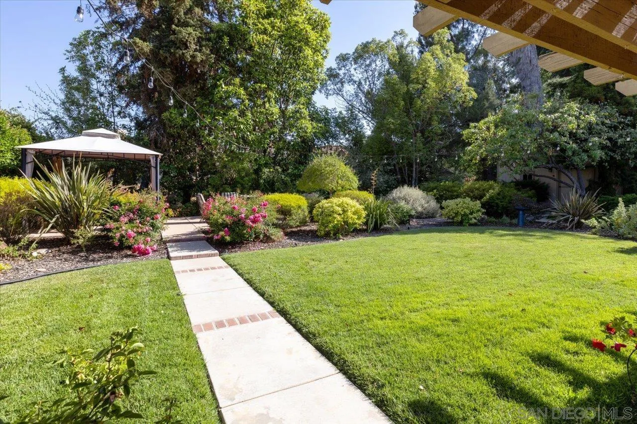 1787 Wolverine Way Vista, CA 92084 - Photo 30 of 35 a view of backyard with outdoor seating and green space