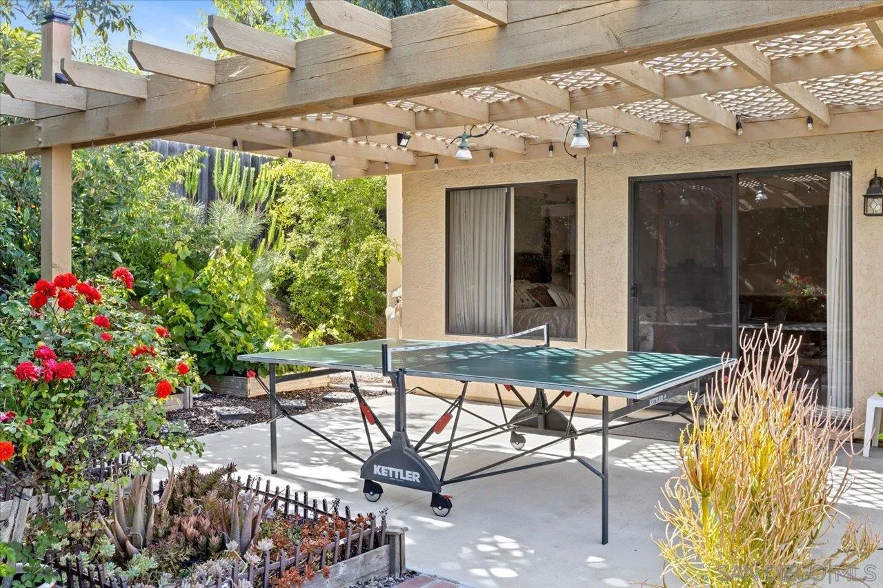 1787 Wolverine Way Vista, CA 92084 - Photo 32 of 35 a view of a patio with table and chairs and potted plants