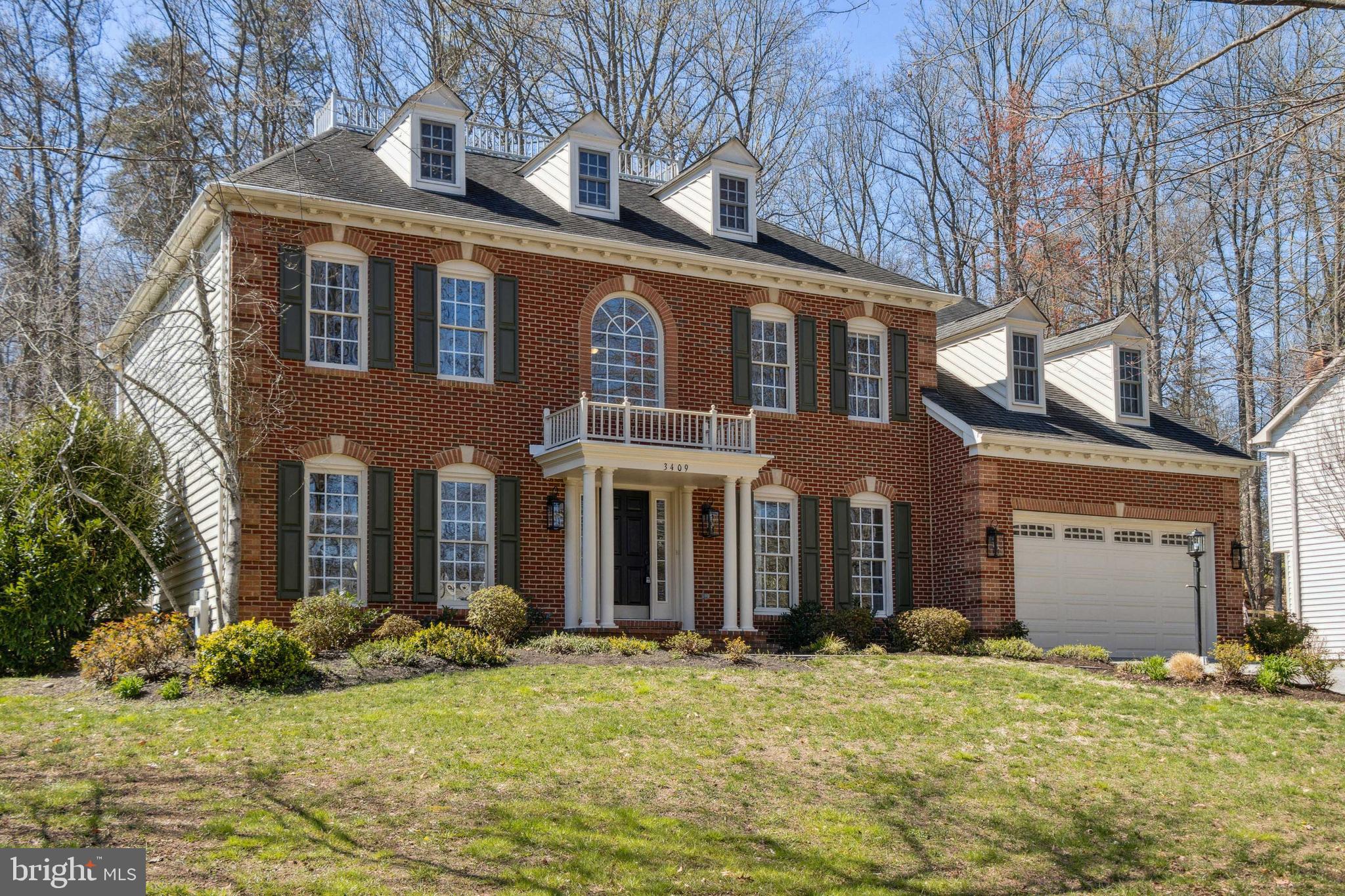 Stately Brick front Colonial in South River Colony
