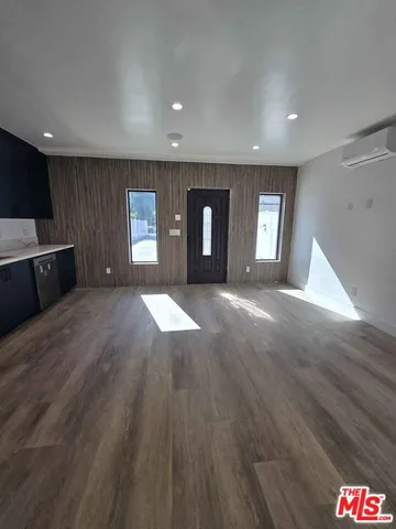 a view of a balcony with an outdoor space