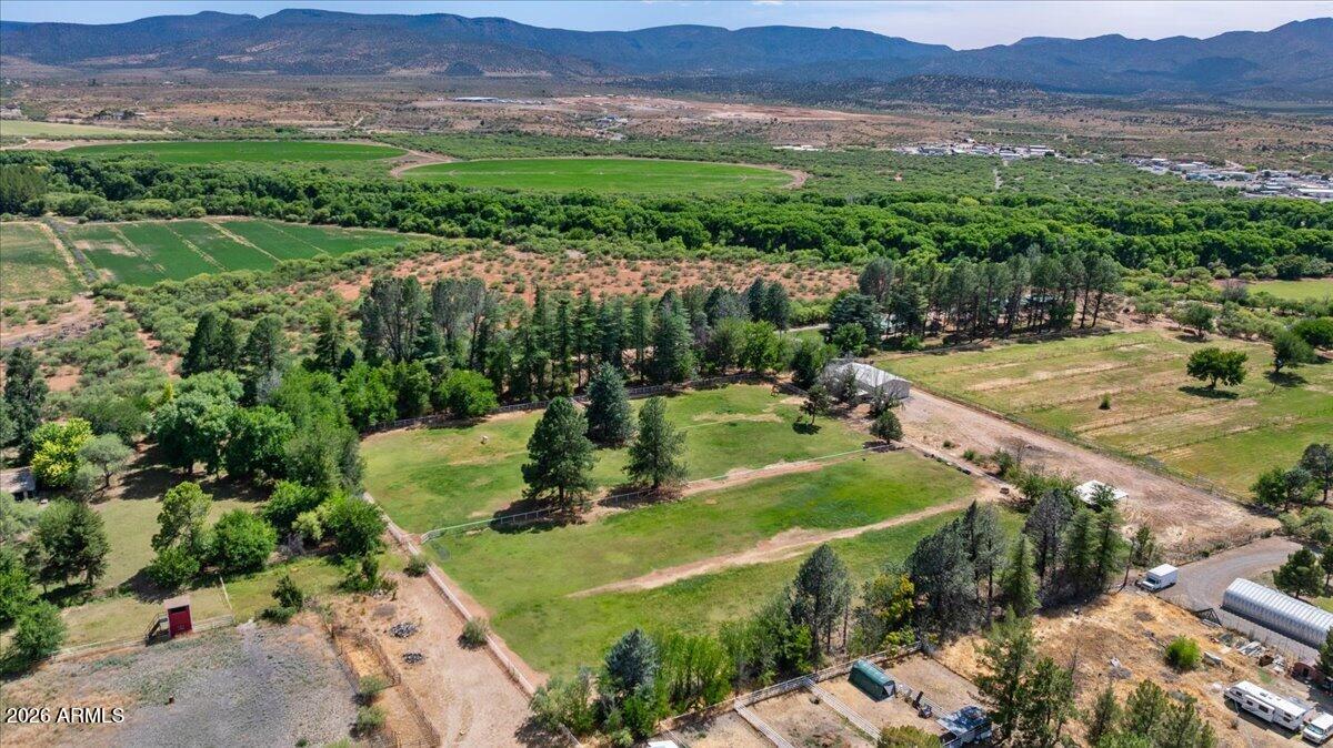 4000 Mahoney Road, Unit 1 Camp Verde, AZ 86322 - Photo 33 of 41 an aerial view of a house with yard and green space