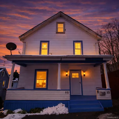 a view of front door of house