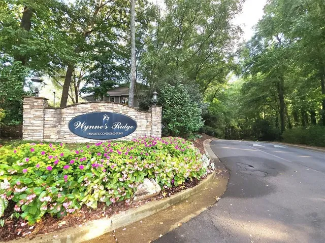 a outdoor view with a seating space