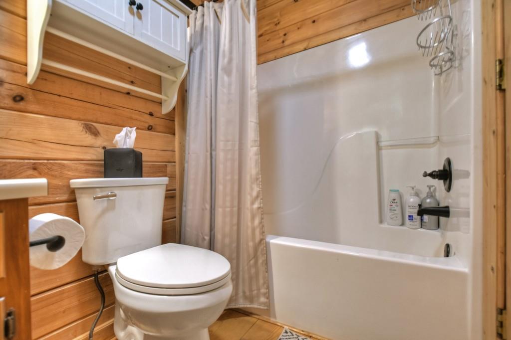 9 Joanna Court Blue Ridge, GA 30513 - Photo 19 of 34 a bathroom with a toilet and a bathtub
