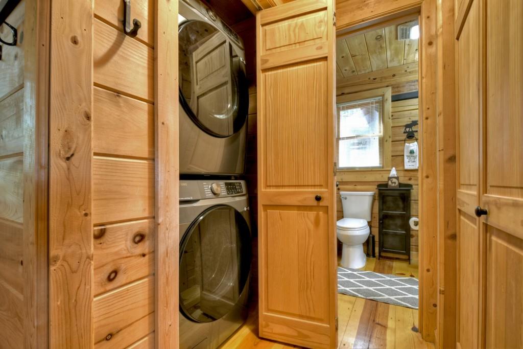 9 Joanna Court Blue Ridge, GA 30513 - Photo 24 of 34 a view of a door with a sink and a mirror